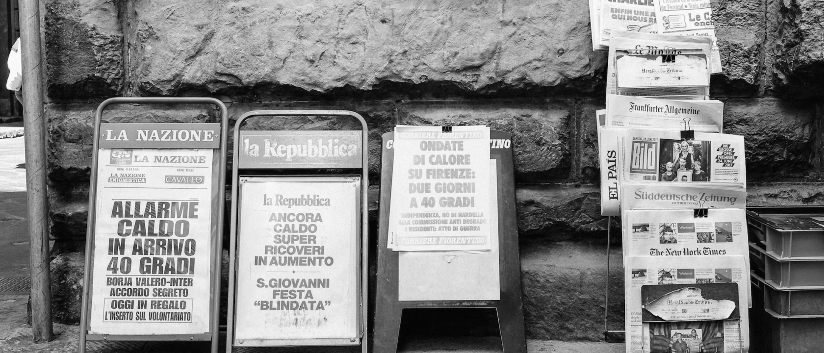 News kiosk in Italy