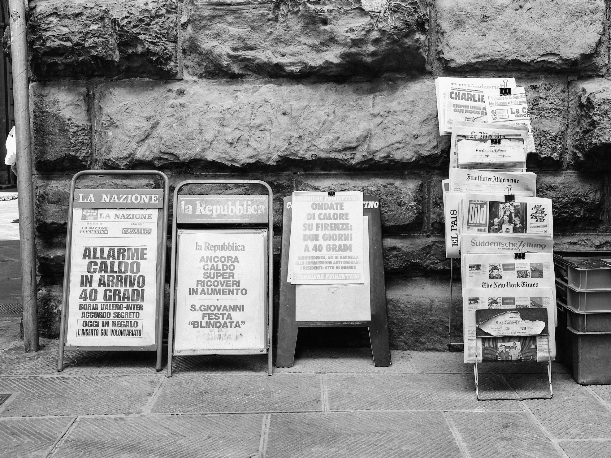 News kiosk in Italy