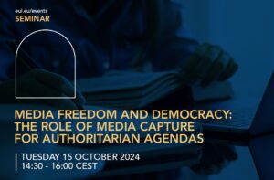 Media freedom and democracy: The role of media capture for authoritarian agendas @ Sala Belvedere, Villa Schifanoia